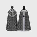 Chape liturgique semi-gothique noire