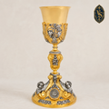 Calice doré-argenté, richement orné 27 cm – KSCM-007