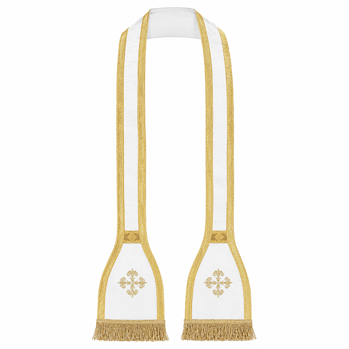 Chasuble romaine blanche