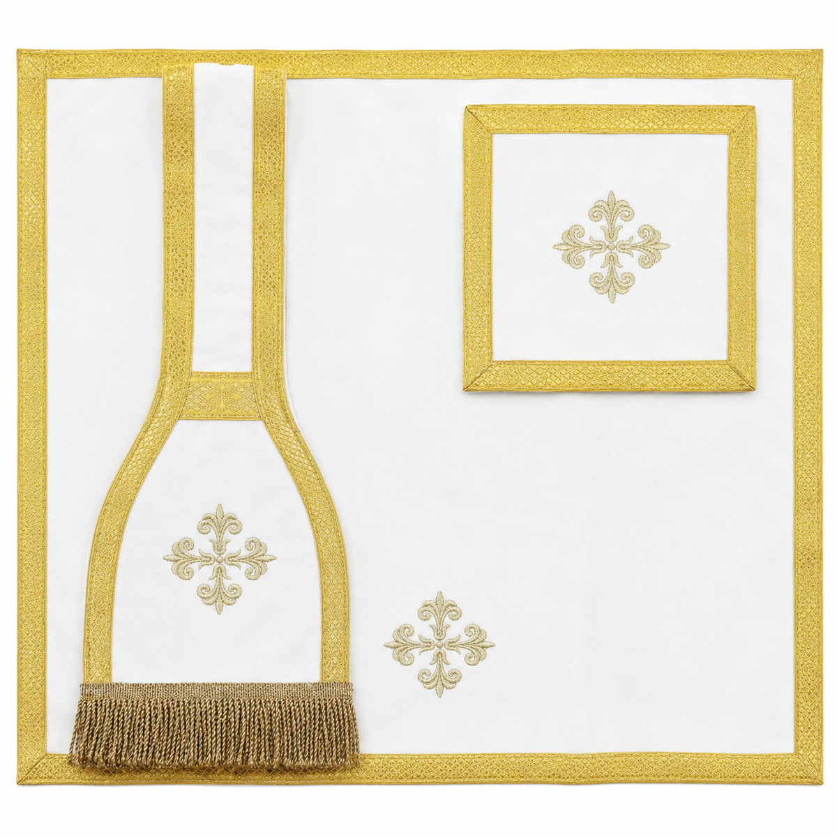 Chasuble romaine blanche