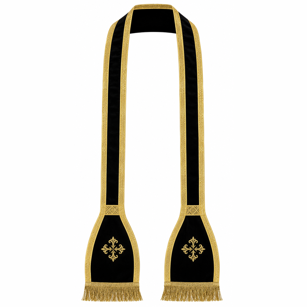 Chasuble romaine noire