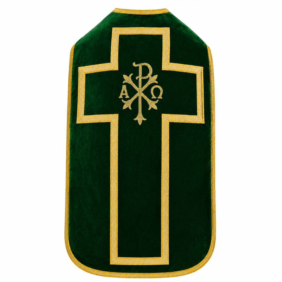 Chasuble romaine verte