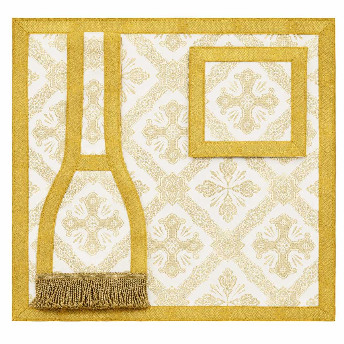 Chasuble romaine blanche