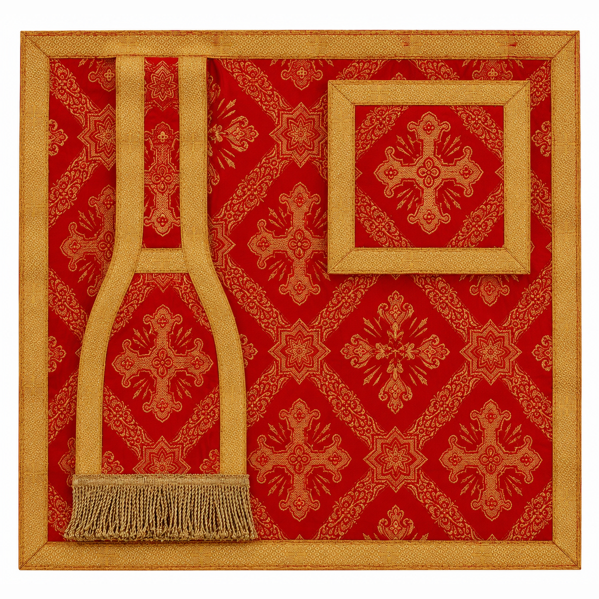 Chasuble romaine rouge