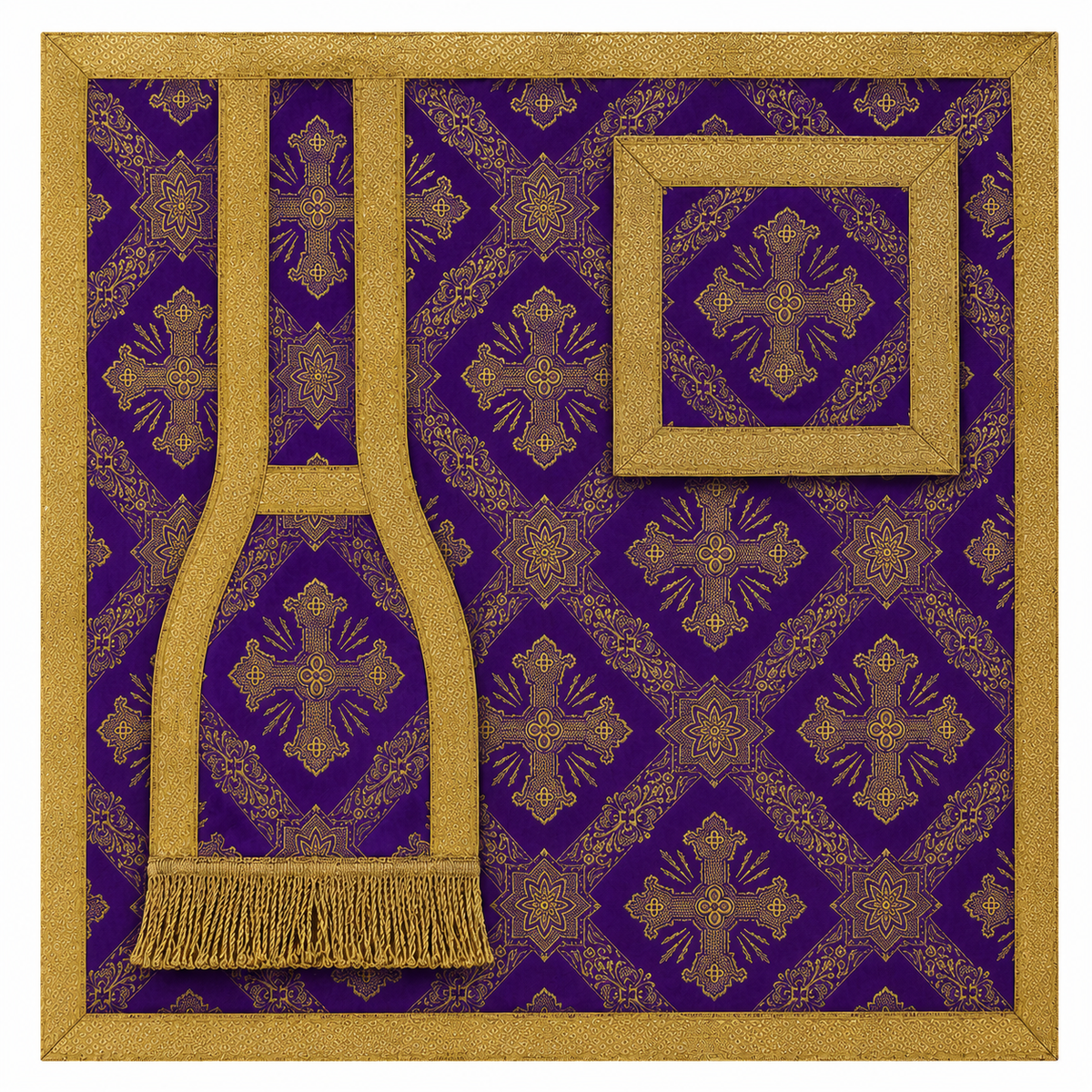 Chasuble romaine violette