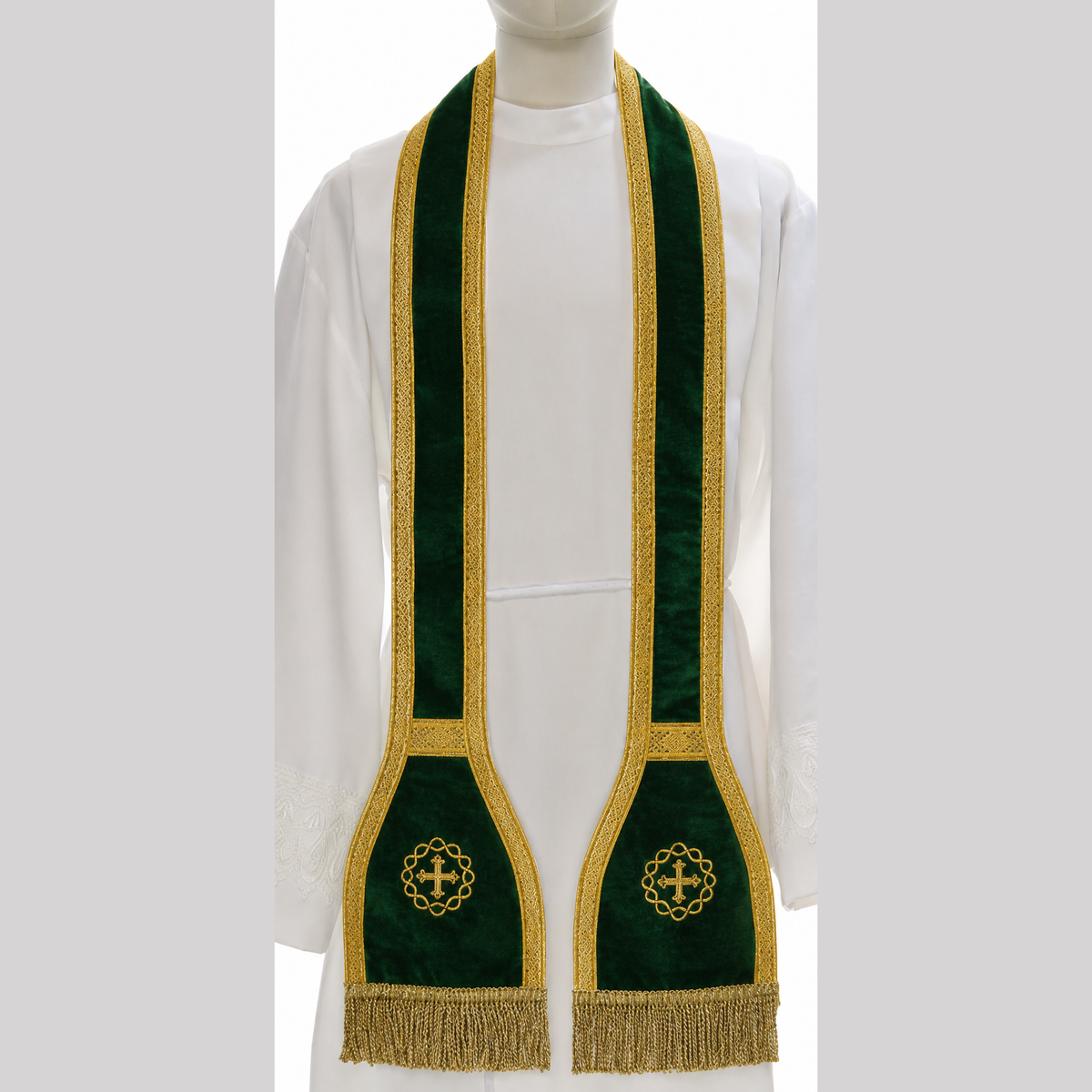 Chasuble romaine verte