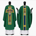 Chasuble gothique verte