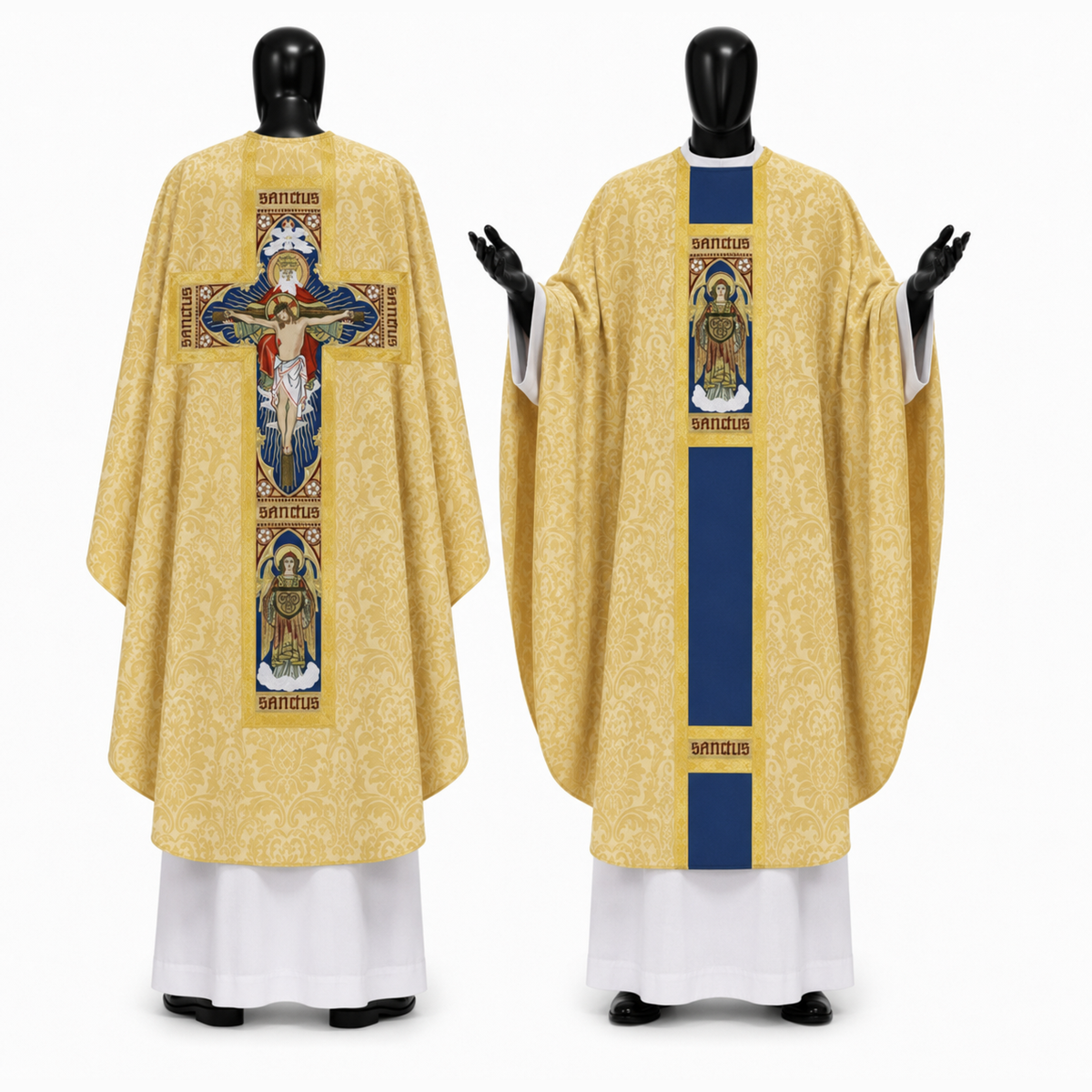 Chasuble gothique dorée