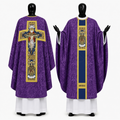 Chasuble gothique violette