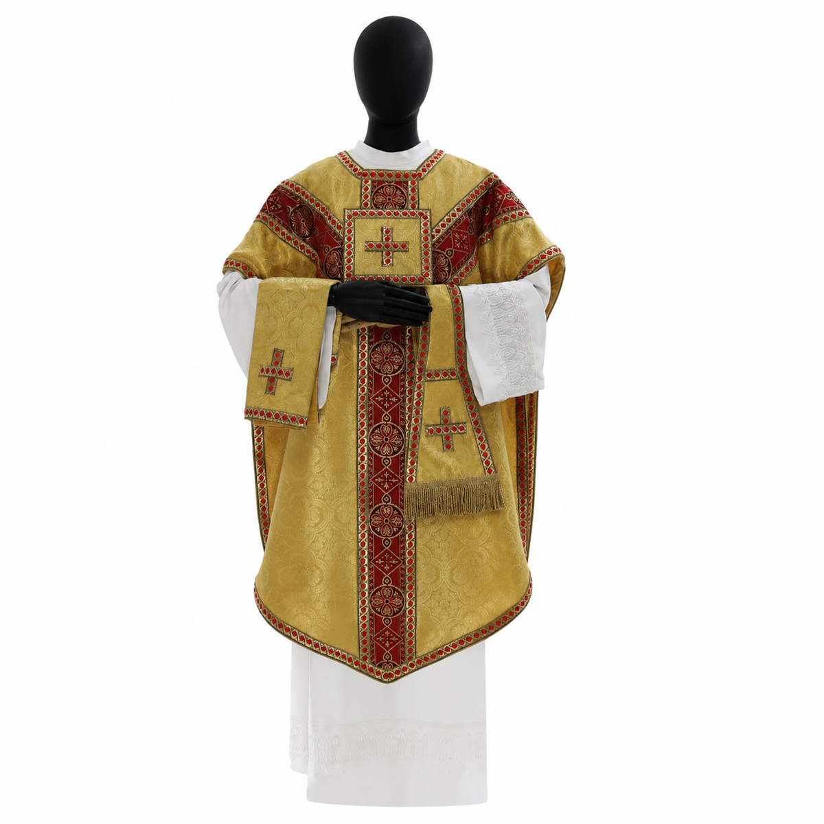 Chasuble en style Pugin Or