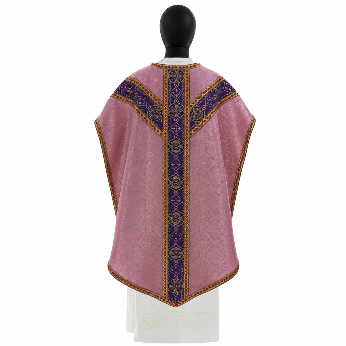 Chasuble de style Pugin Rose