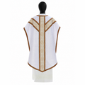 Chasuble de style Pugin, blanc