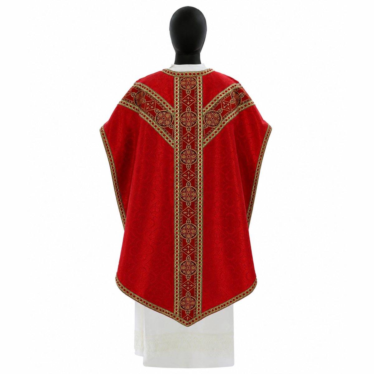 Chasuble style Pugin Rouge