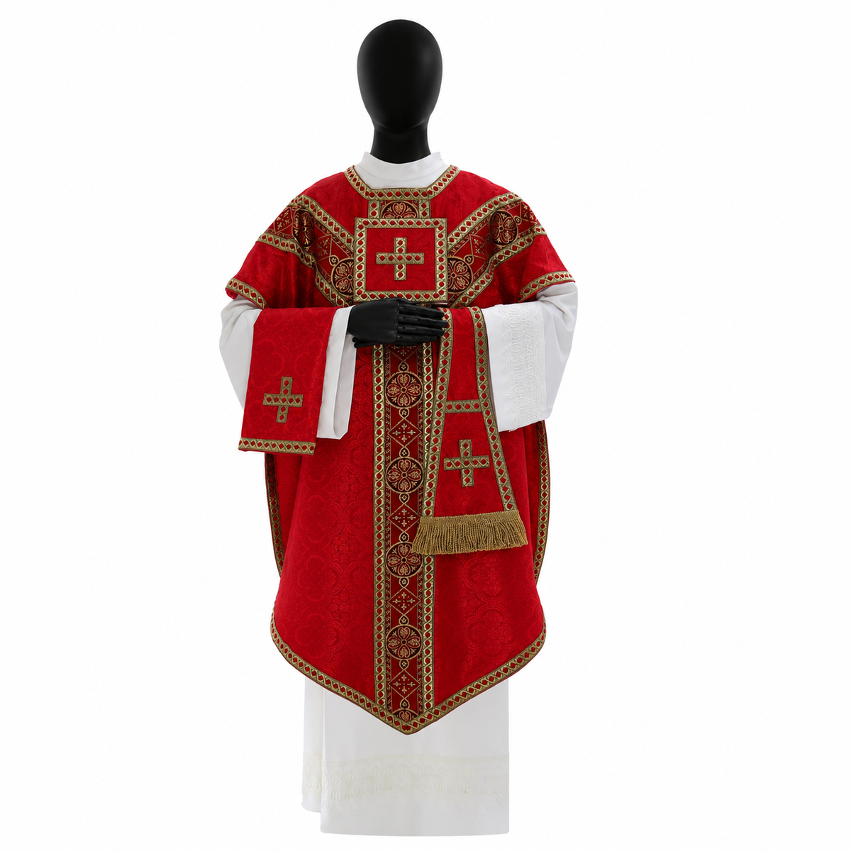 Chasuble style Pugin Rouge