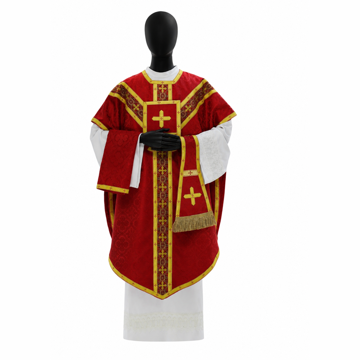 Chasuble style Pugin Rouge