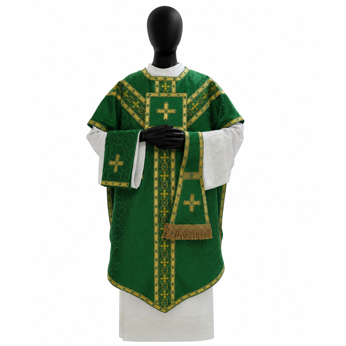 Chasuble style Pugin Vert