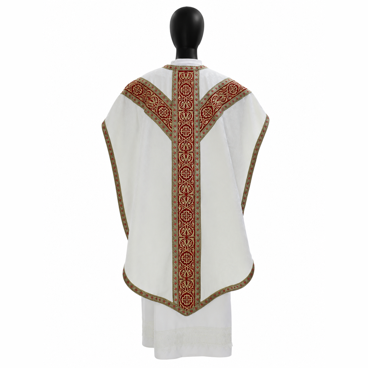 Chasuble de style Pugin Blanc
