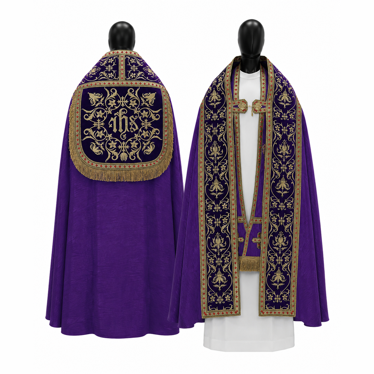 Cape romaine violette