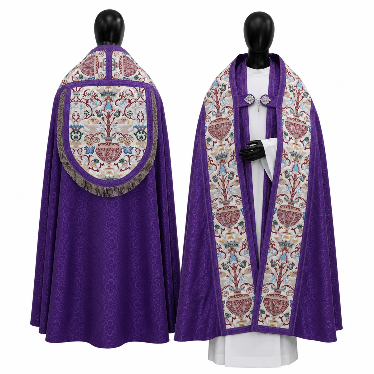Chasuble romaine violette