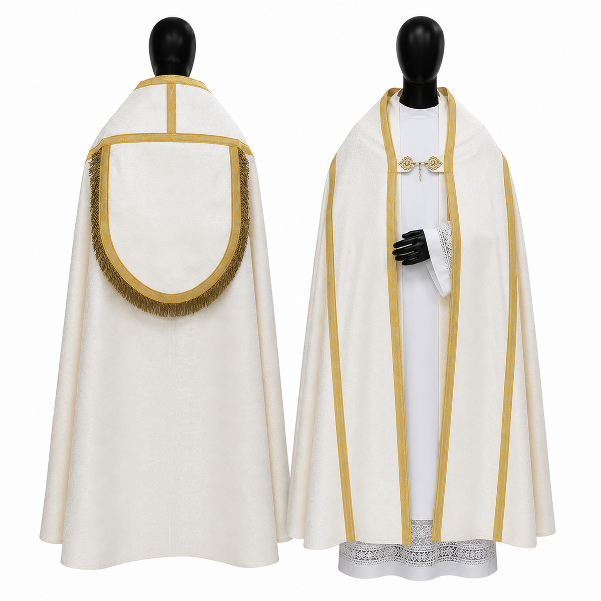 Chasuble romaine blanche