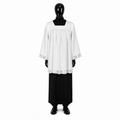 Surplis en lin avec dentelle KM01-022
