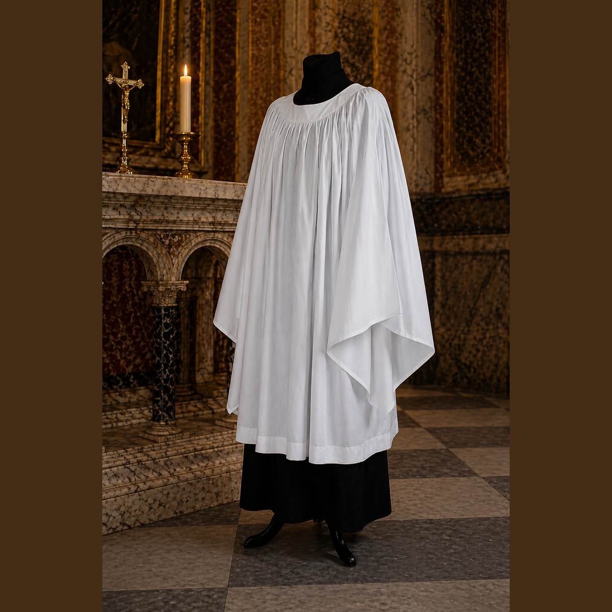 Aube gothique en coton KM01-019