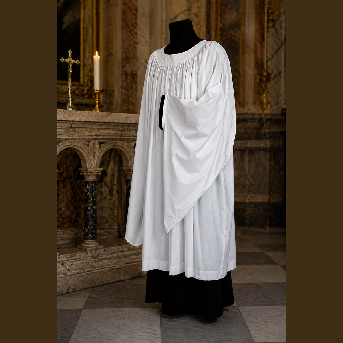 Aube gothique en coton KM01-019