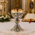 Calice liturgique doré avec motif de vigne – KSCM-002