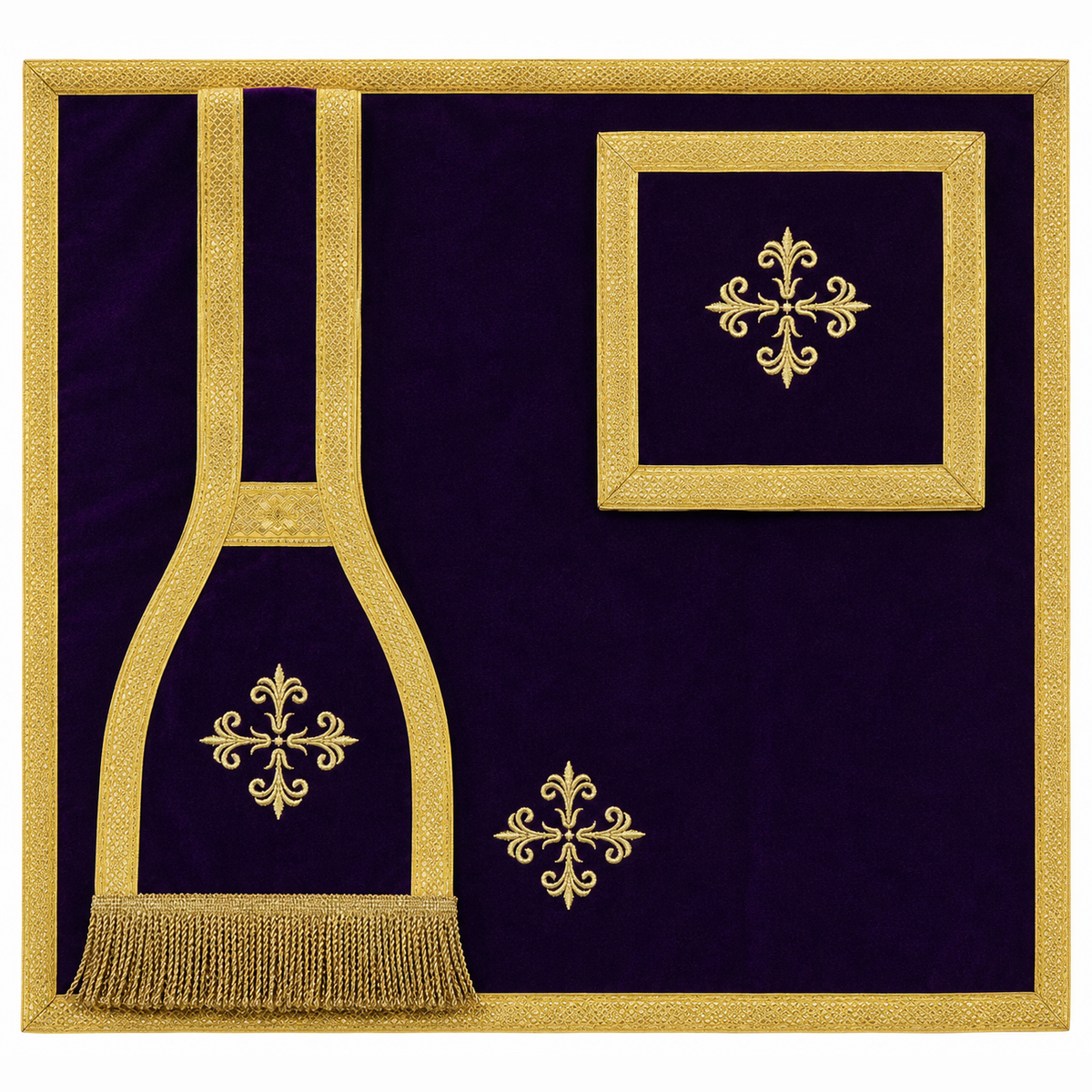 Chasuble romaine violette