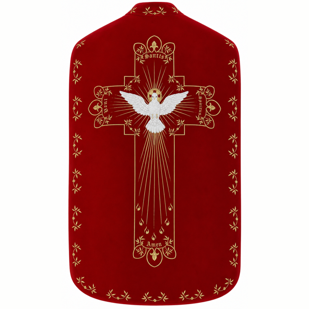 Chasuble romaine rouge