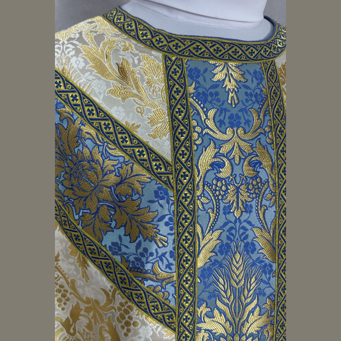 Chasuble semi-gothique mariale