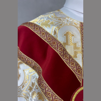 Chasuble semi-gothique Crème