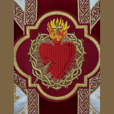 Chasuble semi-gothique Crème