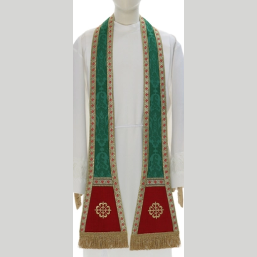 Chasuble style Pugin Vert