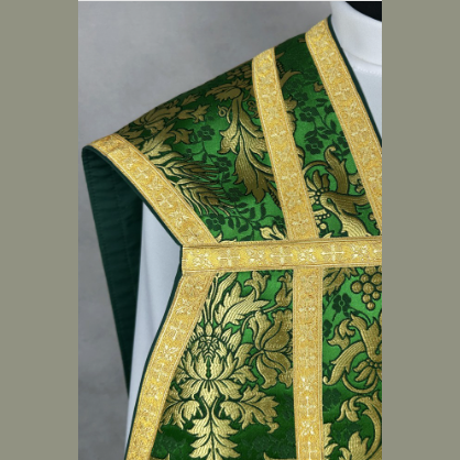 Chasuble romaine verte