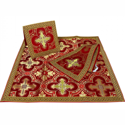 Chasuble romaine ''Crucifixion'' Rouge