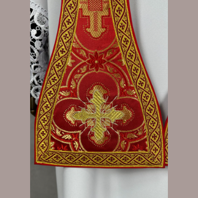 Chasuble romaine ''Crucifixion'' Rouge
