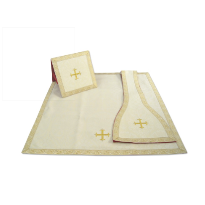 Chasuble romaine avec croix Crème