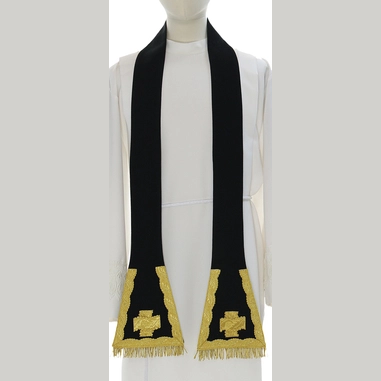 Chasuble romaine noire