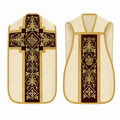 Chasuble romaine avec croix Crème