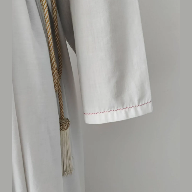 Ensemble : aube en coton + huméral ALB01-026