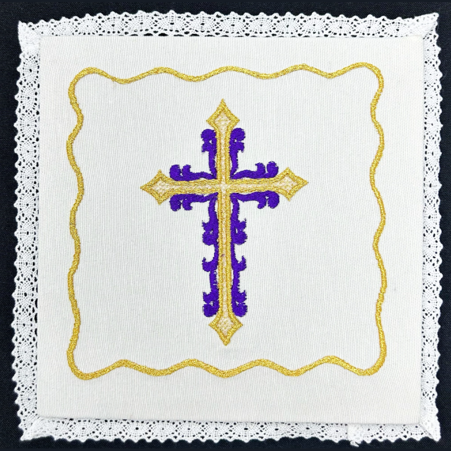 Pale avec croix brodée BK01-024