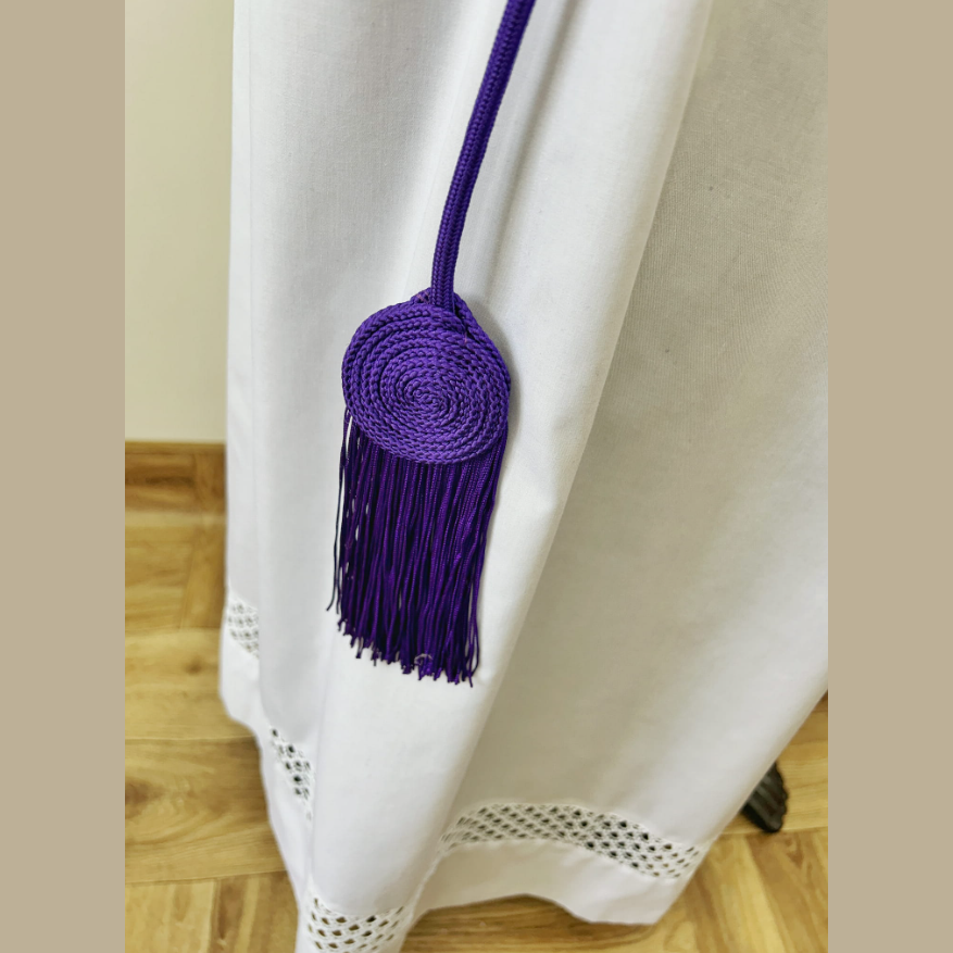 Cingulum violet avec finition ronde. CG01-011