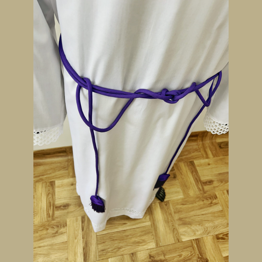 Cingulum violet avec finition ronde. CG01-011