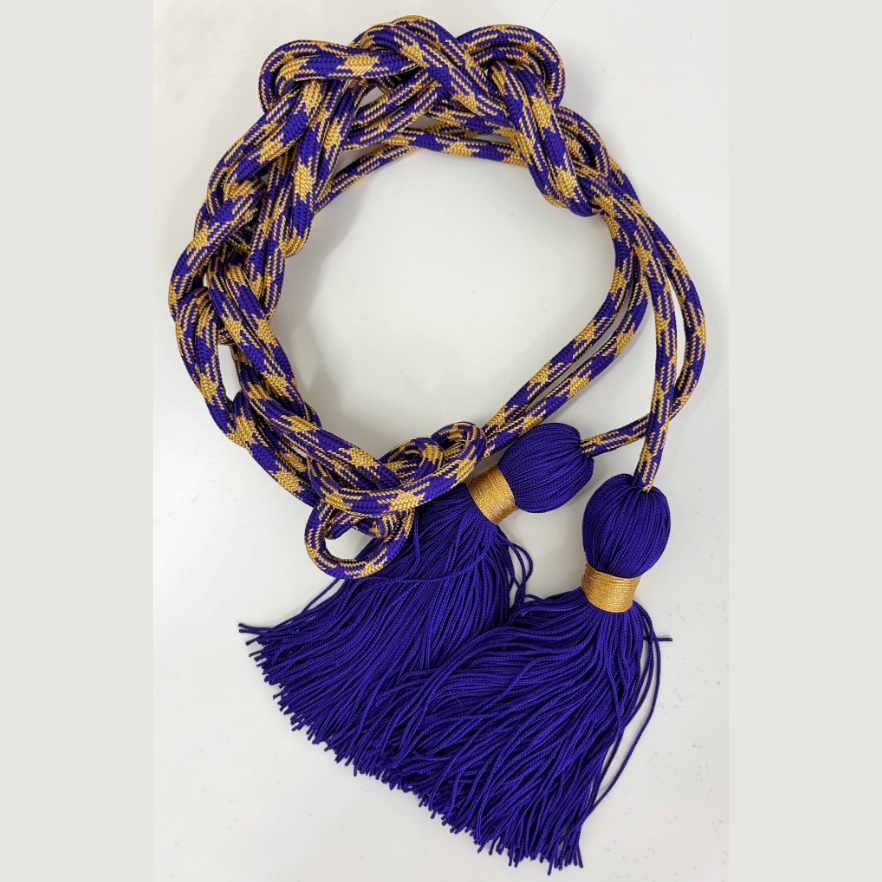Cingulum violet et doré CG01-012