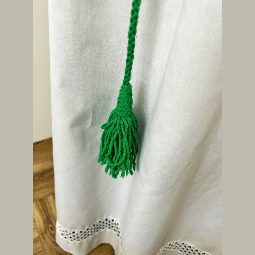 Cordon vert en coton CG01-017
