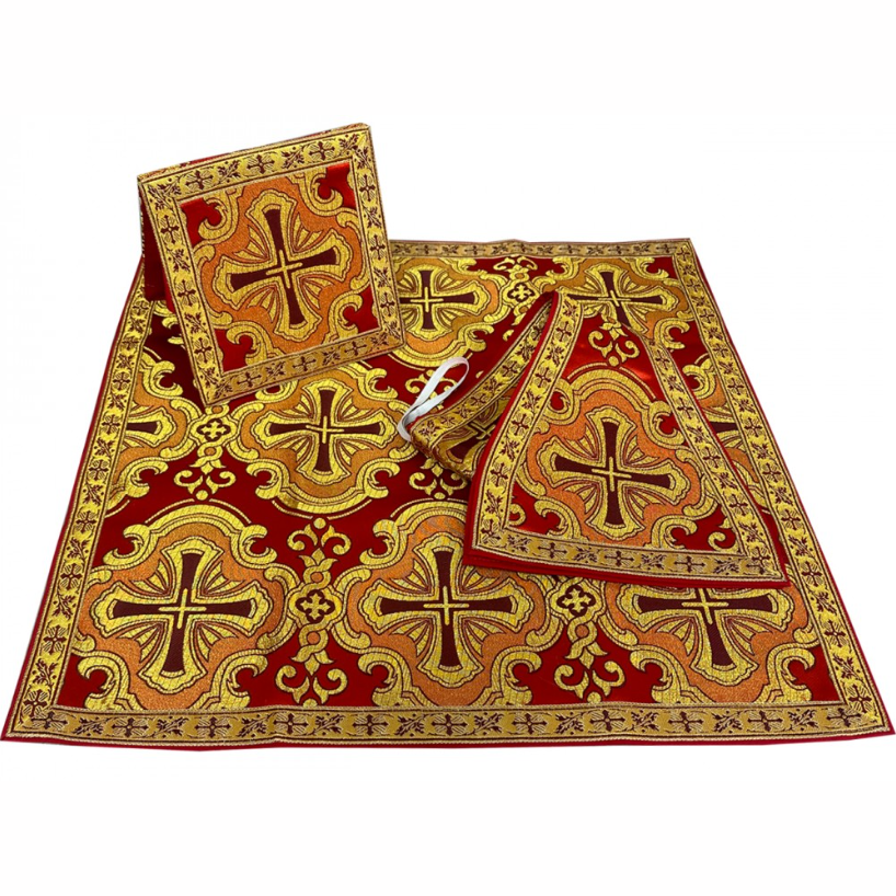 Chasuble romaine ''Crucifixion'' Rouge