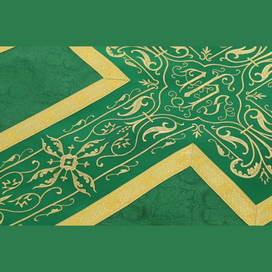 Chasuble romaine verte
