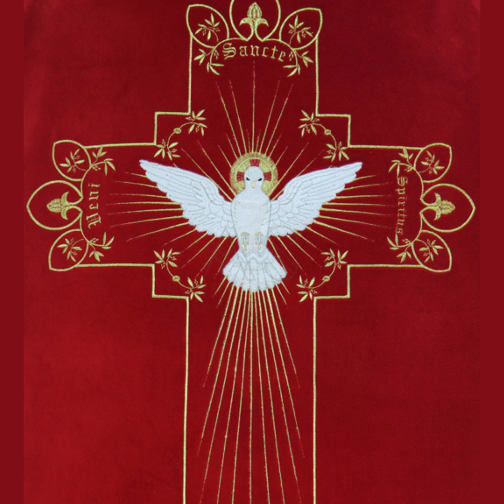 Chasuble romaine rouge
