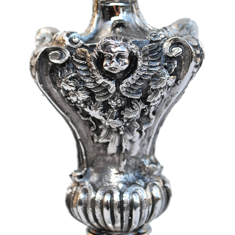 Calice liturgique bicolore, richement décoré 26 cm – KSCM-016